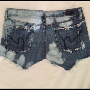 Citizens of Humanity denim cut off shorts